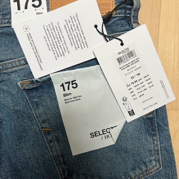 Selected Homme slim fit jeans in mid wash - Picture 4 of 6